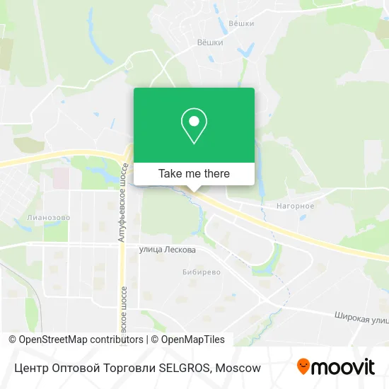 Центр Оптовой  Торговли SELGROS map