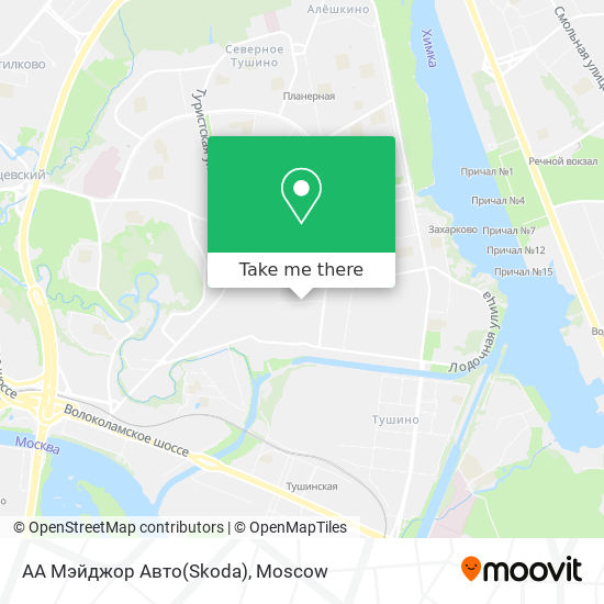 АА Мэйджор Авто(Skoda) map