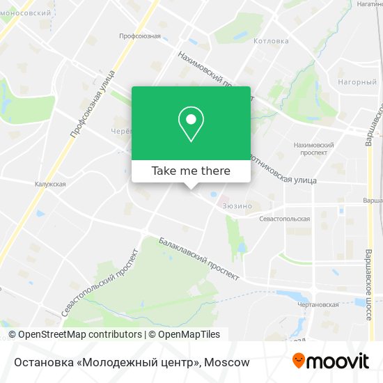 Остановка «Молодежный центр» map