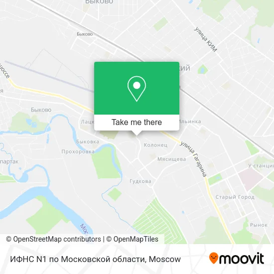ИФНС N1 по Московской области map