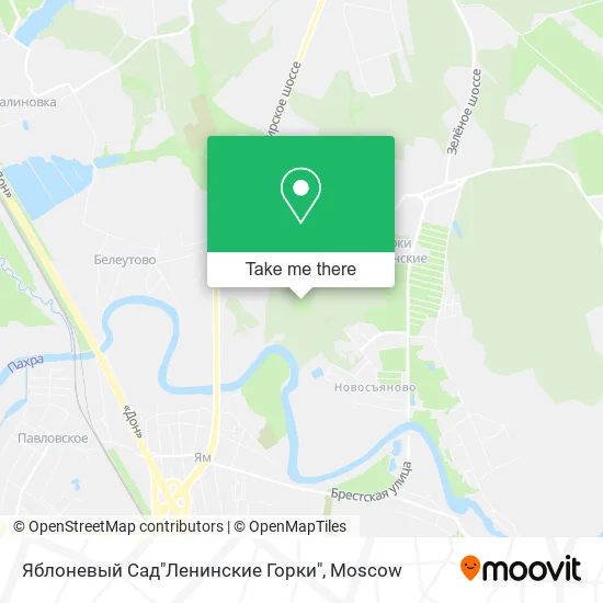 Яблоневый Сад"Ленинские Горки" map
