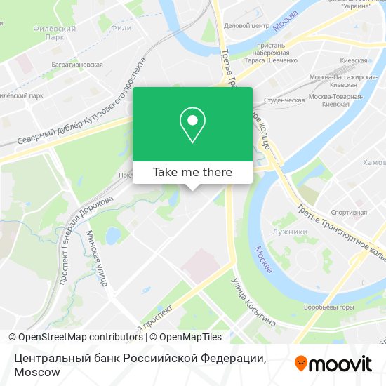 Центральный банк Россиийской Федерации map