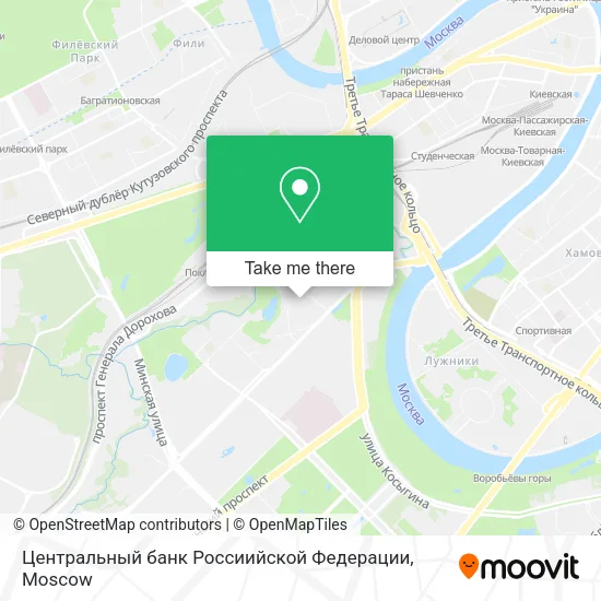 Центральный банк Россиийской Федерации map