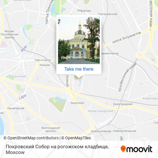 Покровский Собор на рогожском кладбище map