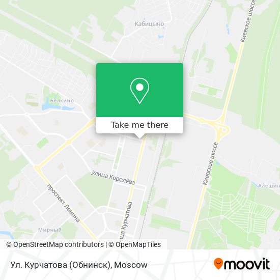 Ул. Курчатова (Обнинск) map