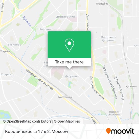 Коровинское ш 17 к 2 map