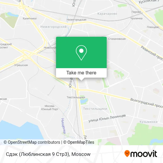 Сдэк (Люблинская 9 Стр3) map