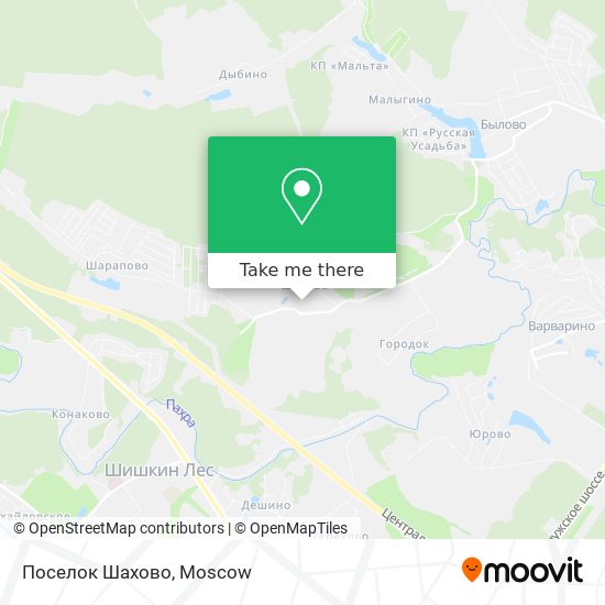 Поселок Шахово map