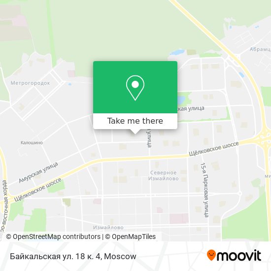 Байкальская ул. 18 к. 4 map