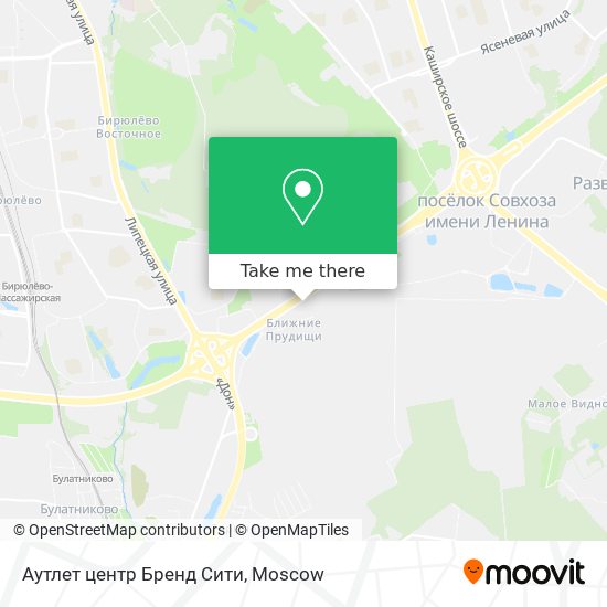 Аутлет центр Бренд Сити map