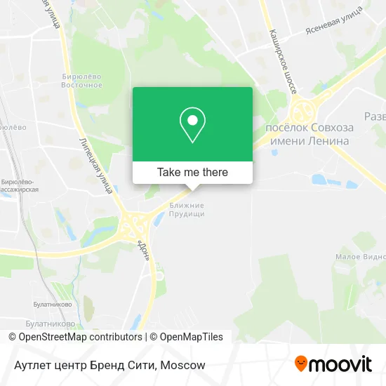 Аутлет центр Бренд Сити map
