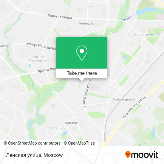 Ленская улица map