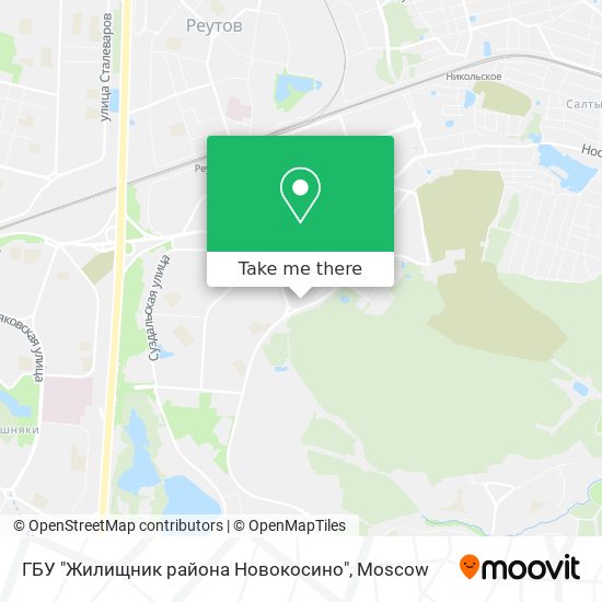 ГБУ "Жилищник района Новокосино" map