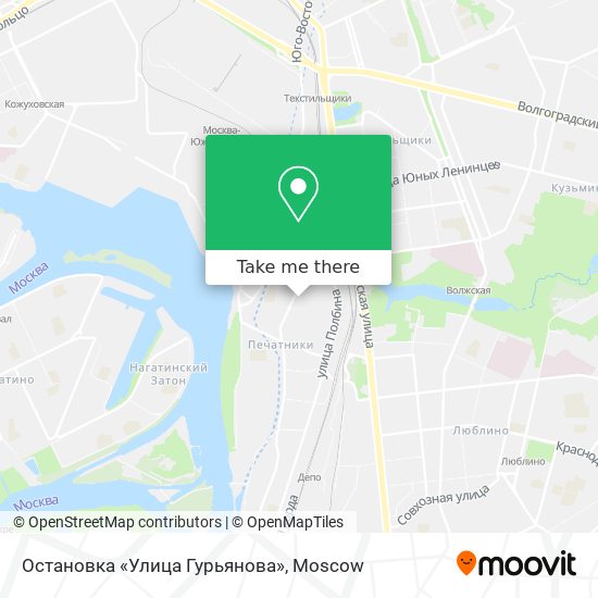 Остановка «Улица Гурьянова» map