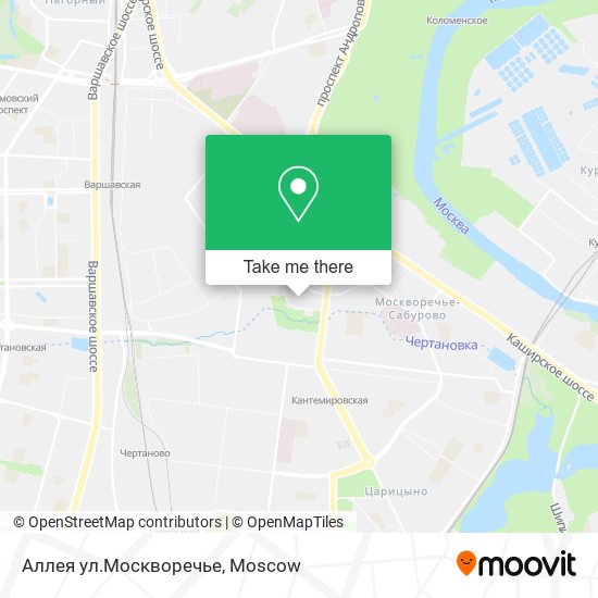 Аллея ул.Москворечье map