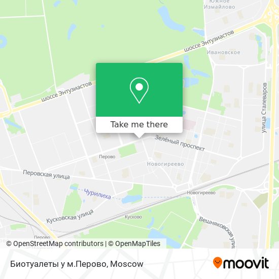 Биотуалеты у м.Перово map