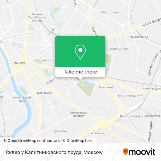 Сквер у Калитниковского пруда map