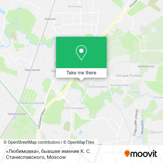 «Любимовка», бывшее имение К. С. Станиславского map