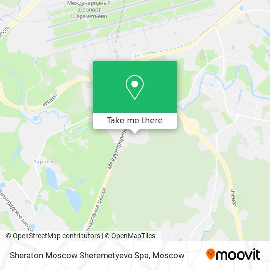 Sheraton Moscow Sheremetyevo Spa map