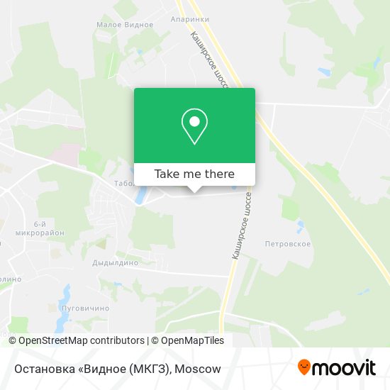 Остановка «Видное (МКГЗ) map