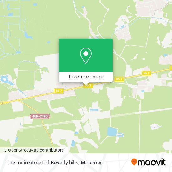 The main street of Beverly hills map