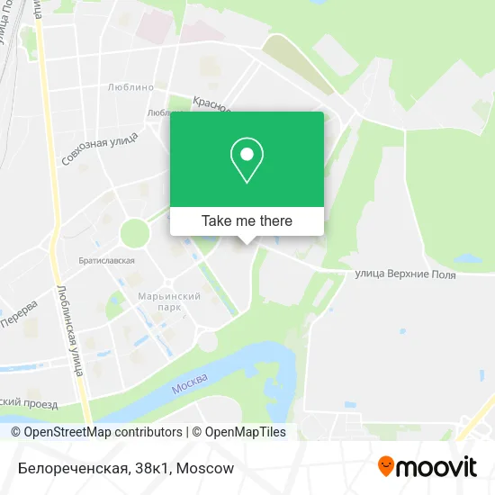 Белореченская, 38к1 map
