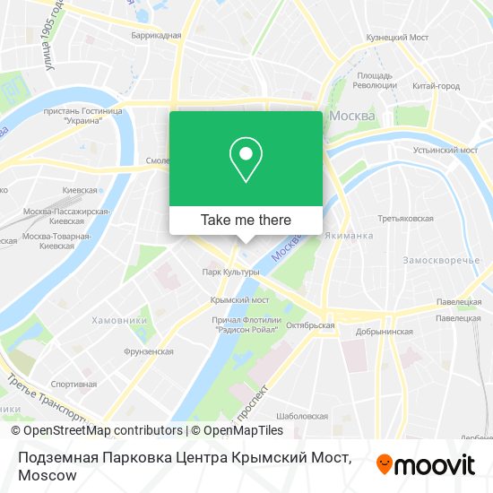 Подземная Парковка Центра Крымский Мост map