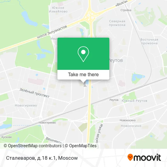 Сталеваров, д.18 к.1 map