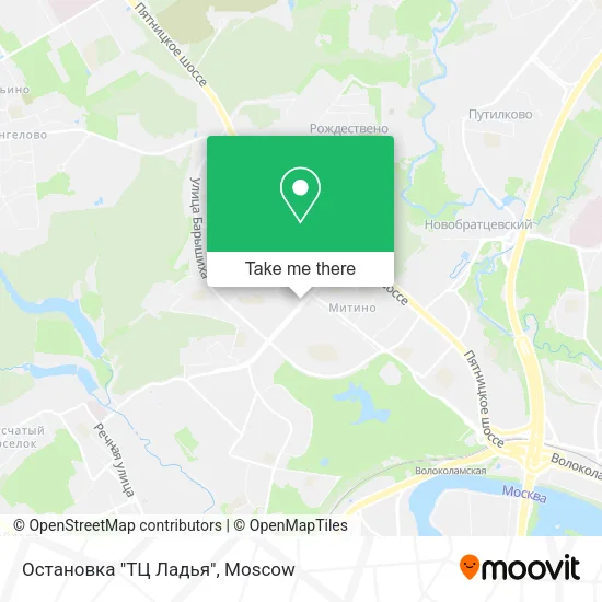Остановка "ТЦ Ладья" map