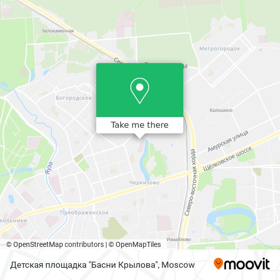 Детская площадка "Басни Крылова" map