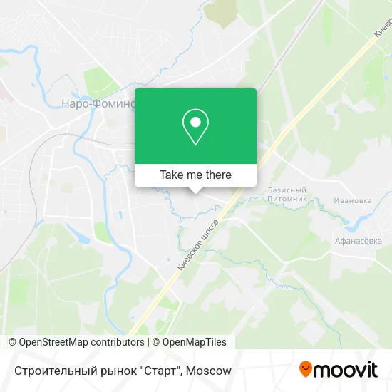 Строительный рынок "Старт" map