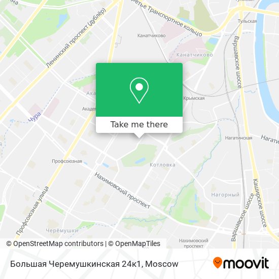Большая Черемушкинская 24к1 map