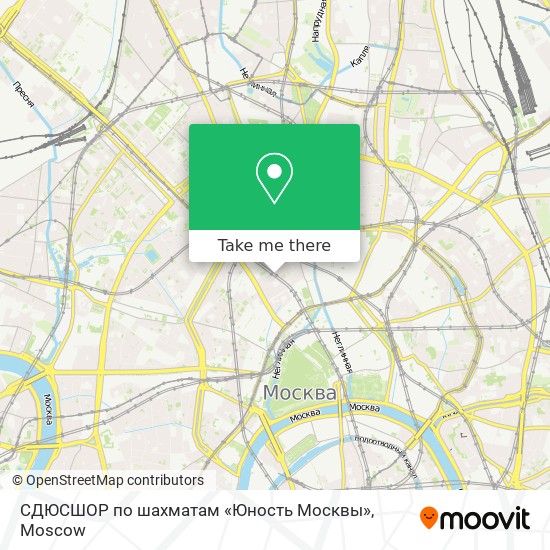 СДЮСШОР по шахматам «Юность Москвы» map