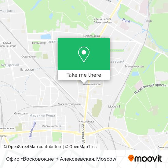 Офис «Восковок.нет» Алексеевская map