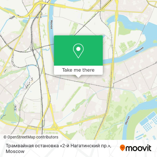 Трамвайная остановка «2-й Нагатинский пр.» map