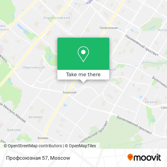 Профсоюзная 57 map