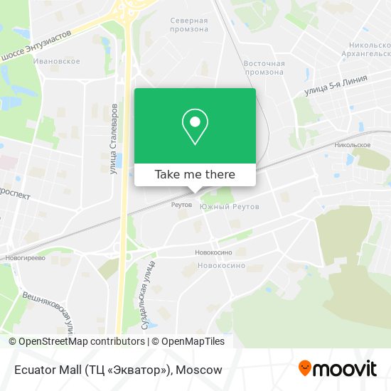 Ecuator Mall (ТЦ «Экватор») map