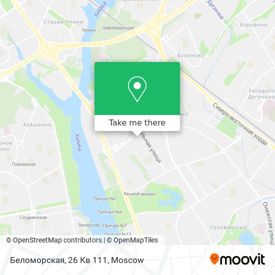 Беломорская, 26 Кв 111 map