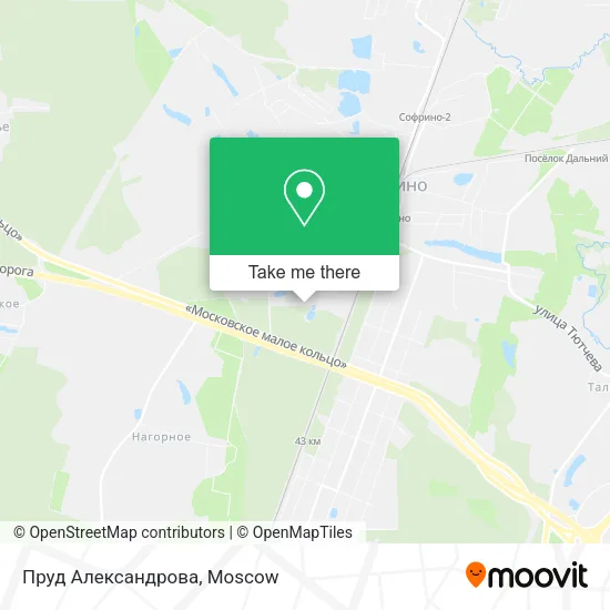 Пруд Александрова map