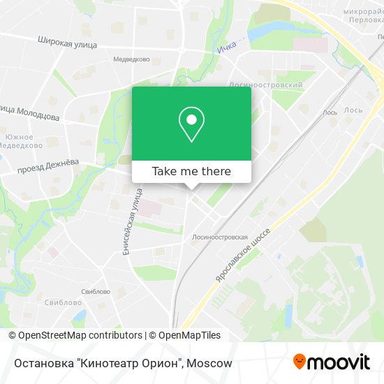 Остановка "Кинотеатр Орион" map