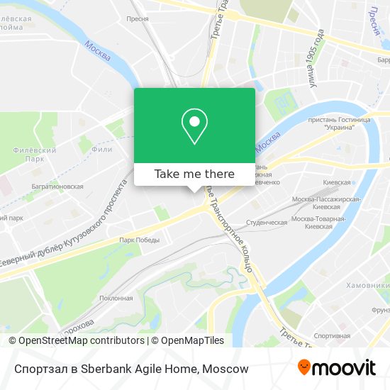 Спортзал в Sberbank Agile Home map