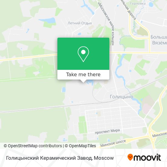 Голицынский Керамический Завод map