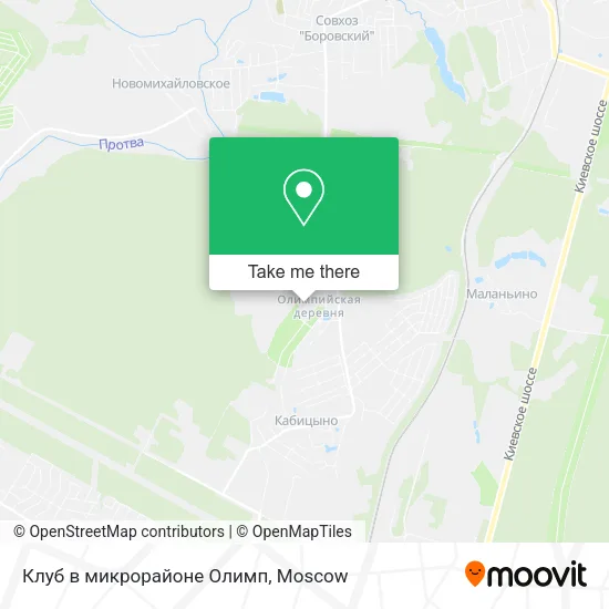 Клуб в микрорайоне Олимп map