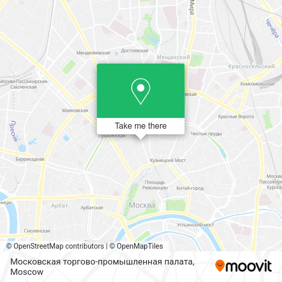 Московская торгово-промышленная палата map