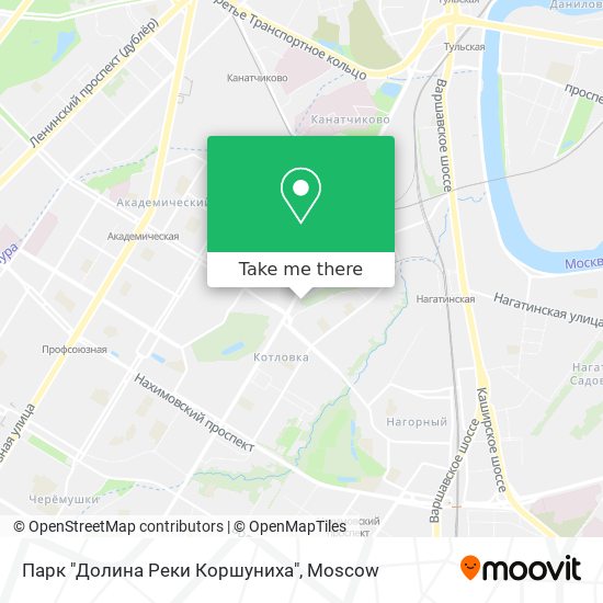 Парк "Долина Реки Коршуниха" map