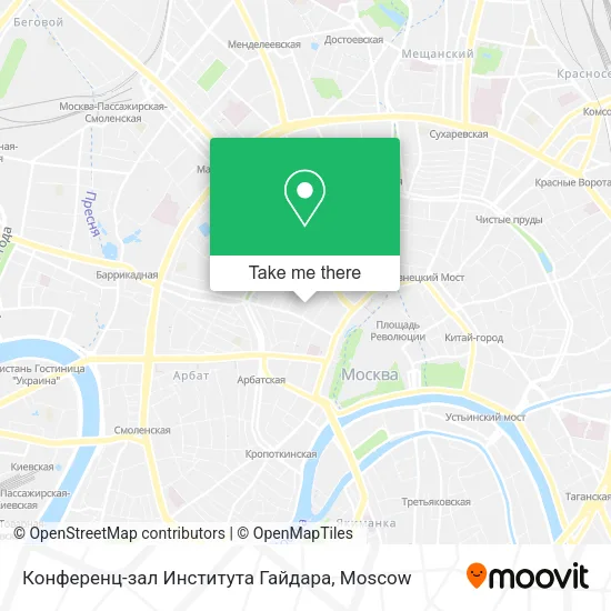 Конференц-зал Института Гайдара map