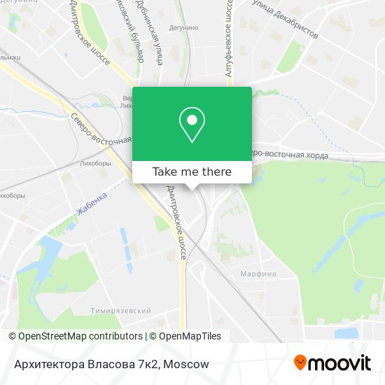 Архитектора Власова 7к2 map