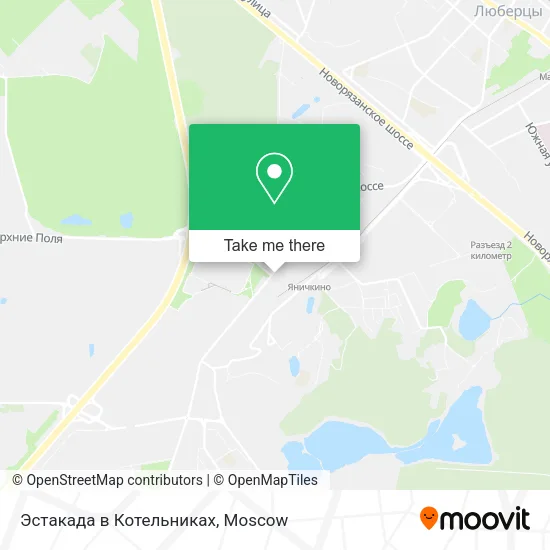Эстакада в Котельниках map