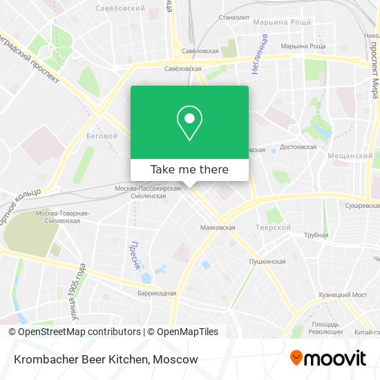 Krombacher Beer Kitchen map