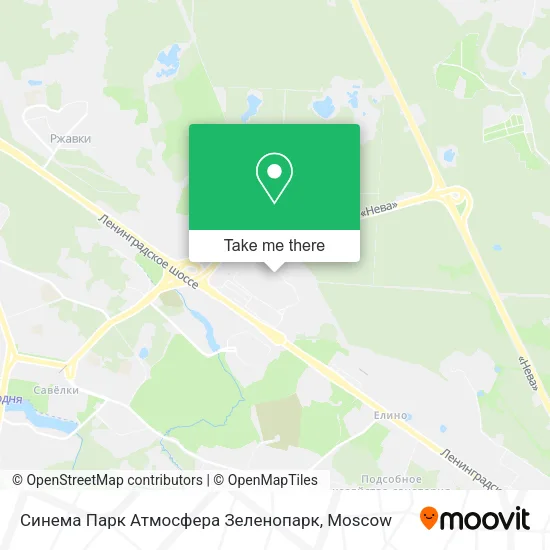 Синема Парк Атмосфера Зеленопарк map